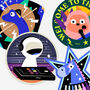 Kids Tattoos: Unicorn, Dinosaur, Astronaut And Monkey, thumbnail 4 of 4
