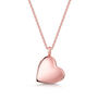 Drop Heart Locket 18 K Rose Gold Plated Silver, thumbnail 1 of 5