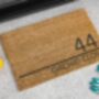 Personalised Coir Doormat With House Number And Street Name, thumbnail 11 of 11