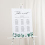 Blue Eucalyptus Wedding Seating Plan Sign, thumbnail 1 of 3