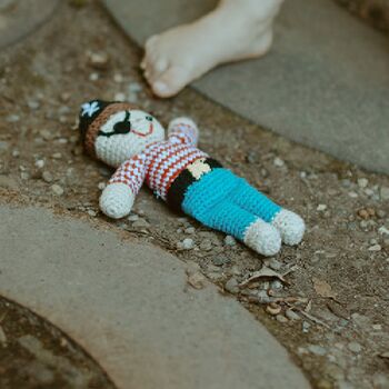 Crochet Baby Soft Toy Once Upon A Time Pirate, 11 of 12