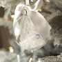 Round Glass Feathers Appear Memorial Christmas Tree Bauble, thumbnail 4 of 8