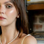 Enamel Daisy Stud Sterling Silver Earrings, thumbnail 6 of 8