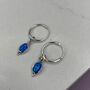 925 Sterling Silver Dreamy Sleepers Blue Opal, thumbnail 9 of 12