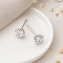 Sterling Silver Clear Cz Micro Stud Earrings – 4mm, thumbnail 1 of 12