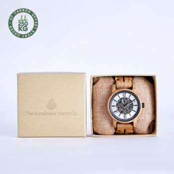 The Sycamore: Handmade Mechanical Wood Watch For Men, 2 of 5