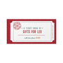 Personalised Book Of Christmas Giftable Tickets, thumbnail 9 of 10