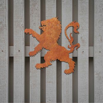 Scottish Lion Rampant Garden Metal Art Decor, 10 of 11