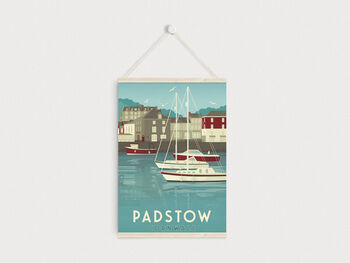 Padstow Cornwall Travel Poster Art Print, 6 of 8