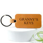 Personalised Leather Key Ring With Custom Text, thumbnail 3 of 3