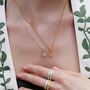 Forget Me Not Flower Necklace, Sterling Silver Or Gold Plated, thumbnail 4 of 10