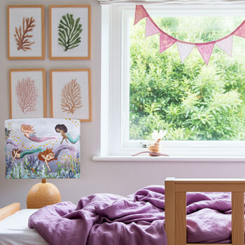 Mermaid Lampshade – Ocean Nursery Decor, 2 of 5