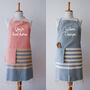 Personalised Cotton Apron And Cotton Tea Towel, thumbnail 2 of 12
