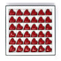 Red Heart Chocolates, Caramel And Hazelnut, Box Of 36, thumbnail 1 of 4
