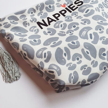 Personalised Baby Nappy Zipper Pouch Bag, 7 of 8