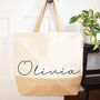 Personalised Handwritten Type Beach And Shopping Bag, thumbnail 3 of 4
