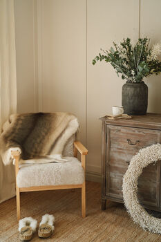 Natural Occasional Sheepskin Chair, 3 of 4