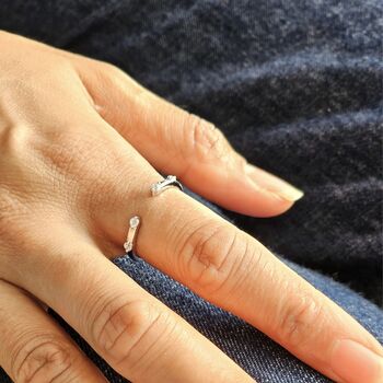 Diamond Open Band Ring, 5 of 8