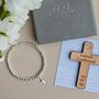 Personalised Confirmation Cross Bracelet And Token, thumbnail 1 of 3