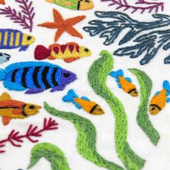 Ocean Wonders, Hand Embroidery Kit, 5 of 12