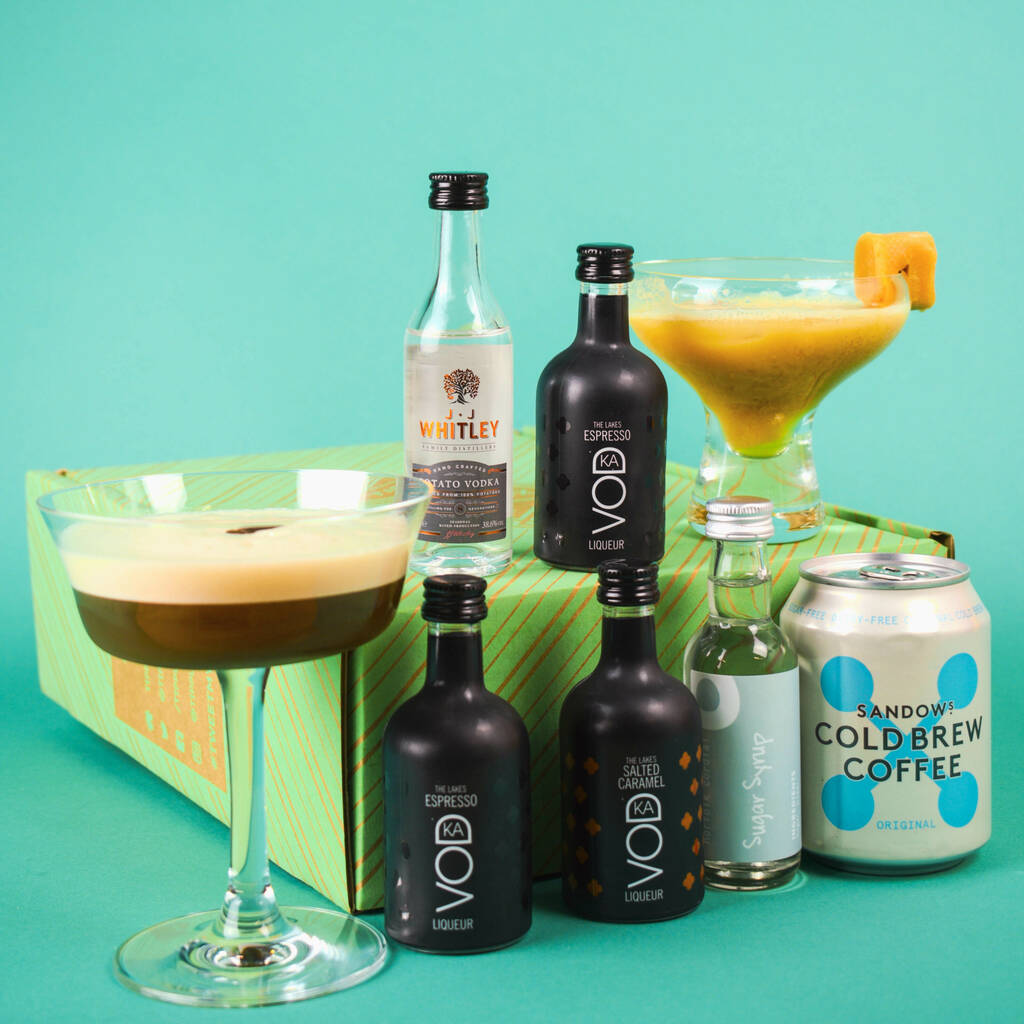 espresso martini coffee cocktails gift set by tipple box