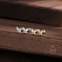 Sterling Silver Cz Butterfly Barbell Earrings, thumbnail 3 of 11