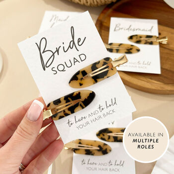 Hen Do Hair Leopard Clips Hen Party Favour Party Bag Filler, 3 of 7