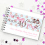 Personalised 40th Birthday Guest Book, thumbnail 3 of 10
