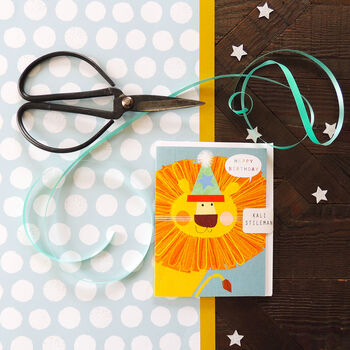 Mini Toy Lion Birthday Card, 3 of 5