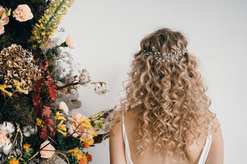 Swarovski Crystal And Pearl Wedding Hair Vine Lily, 9 of 11