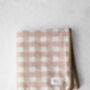 Pink Macro Check Handmade Margarita Blanket, thumbnail 2 of 3