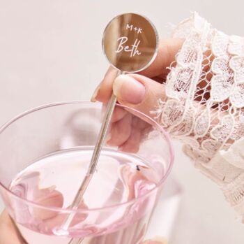 Personalised Silver Drink Stirrer, 2 of 3