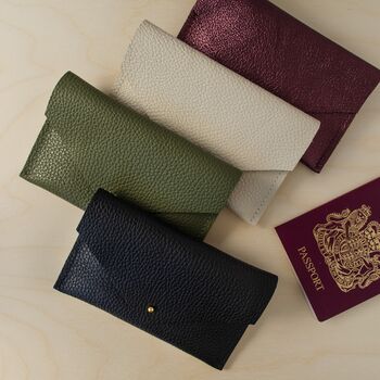 Personalised Leather Passport Case Meadow Collection, 4 of 12