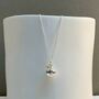 Personalised Solid Silver Apple Charm Necklace, thumbnail 2 of 7