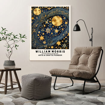 William Morris Night Sky Art Print, 3 of 5