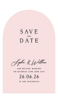 Arch Digital Wedding Evite Or Printable Invitation, 8 of 8