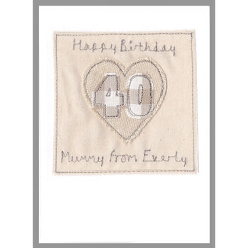 Personalised 40th Birthday Card For Her, 2 of 11