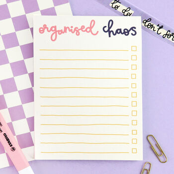 'Organised Chaos' A6 Notepad, 2 of 4
