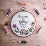 Personalised Hand Embroidered Celebration Hoop, thumbnail 4 of 7