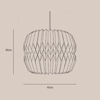 Origami Paper Bulb Lampshade, 5 of 5