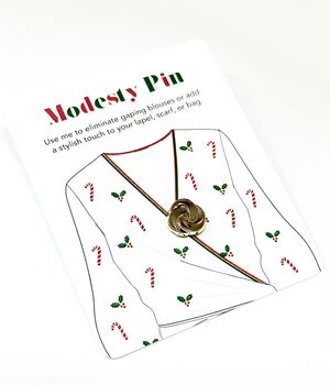 Christmas Modesty Pin Gift, Secret Santa, Stocking Filler, 8 of 9