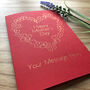 Personalised Mother's Day Heart And Flower Wreath Card, thumbnail 10 of 10