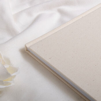 Personalised Linen Wedding Guest Book, 9 of 9