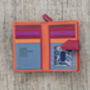 Woman's Personalised Orange Leather Wallet, thumbnail 3 of 12