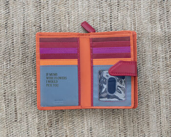 Woman's Personalised Orange Leather Wallet, 3 of 12
