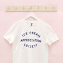 'Ice Cream Appreciation Society' Unisex T Shirt, thumbnail 8 of 9