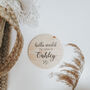 Personalised 'Hello World My Name Is' Wooden Baby Sign, thumbnail 4 of 6