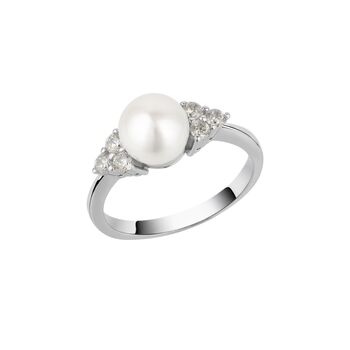 Sterling Silver Grape Pearl Ring, 2 of 4