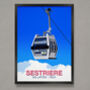 Sestriere Ski Resort Poster, thumbnail 1 of 6