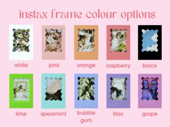 Personalised Wavy Instax Mini Frame, 9 of 12